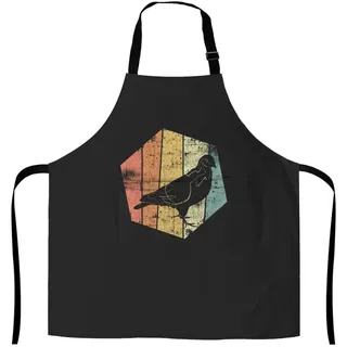 874 Schürzen, Retro-Taube Küchenschürze Mit Taschen Schürze Verstellbare Backschürze Für BBQ Küche Restaurant