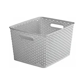 Curver Aufbewahrungskorb hellgrau B/H/L: ca. 29,5x22x33,5 cm - Hellgrau