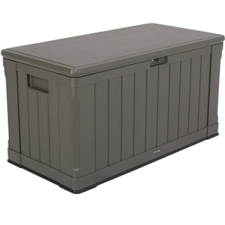 Lifetime Kunststoff Kissenbox Premium 440 L braun 128x64 cm Gartenbox Aufbewahrungsbox Gerätebox Aufbewahrung
