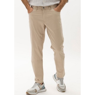 Brax 5-Pocket-Jeans Cadiz Ultralight Flachgewebe Baumwoll-Stretch, superleicht beige