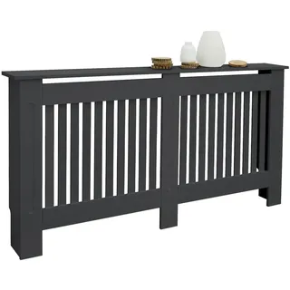 ML-Design Heizkörperverkleidung Landhausstil 152x19x82 cm Anthrazit