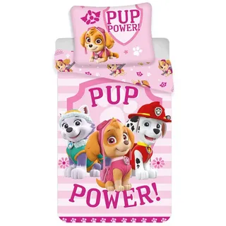 Tinisu Bettwäsche Paw Patrol Bettwäsche - weiche Baumwolle 140x200 cm Kissen und Decke