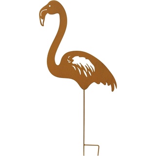 Exner Garten und Wohnaccessoires, Osterdeko, GartenStecker Flamingo Tôle (1 x, 28 x 0.5 x 62 cm)
