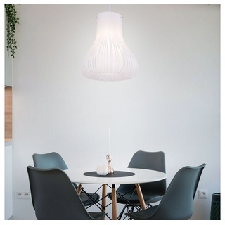 etc-shop Pendelleuchte, Leuchtmittel nicht inklusive, Deckenlampe Wohnzimmer hängend Lampe Skandinavisch Hängeleuchte