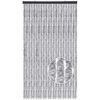 arsvita Flauschvorhang Ösen 100 x 200 cm Grau