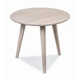 Xora Couchtisch, Eiche Bianco, Holz, Wildeiche, massiv, rund, konisch, 45x35x45 cm, einfacher Aufbau, Wohnzimmer, Wohnzimmertische, Couchtische