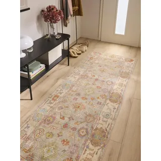 benuta Läufer Mara, rechteckig, Höhe: 6 mm, Kunstfaser, Berber, Ethno-Style, Wohnzimmer bunt