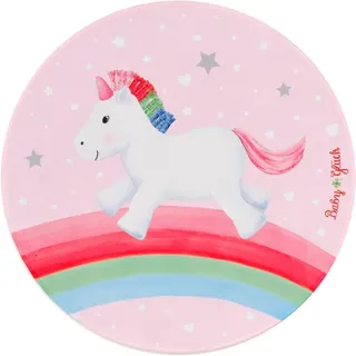 BabyGlück Baby Glück Kinderteppich 100 x 100 cm Rosa