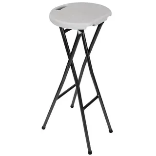 Perel Barhocker Weiß 80 cm