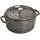 24 cm rund graphitgrau