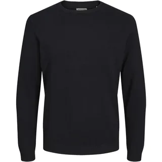 JACK & JONES Rundhals Pullover Schwarz L