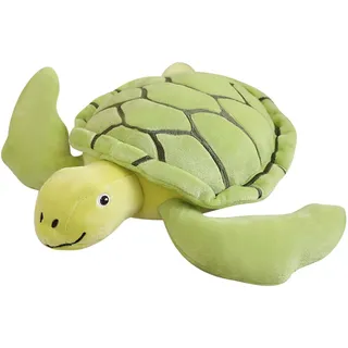 JORCEDI Grün Plüschtier Schildkröte Kuscheltier Plüsch Schildkröte Dekokissen Sehr Weich Stofftier Spielzeug Geschenk für Kinder Mädchen Junge Weicher Meer Stofftier Geburtstag (30cm)