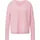 Grobstrickpullover mit V-Ausschnitt Pink 44