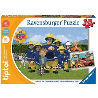 Ravensburger tiptoi - Puzzle Puzzle für kleine Entdecker: Feuerwehrmann Sam, Kinderpuzzle