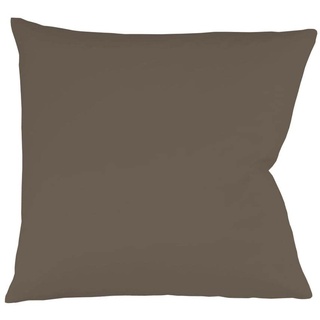 FLEURESSE Kissenhülle Colours Satin, Espresso, 24.6 x 18.2 x 1.2 cm