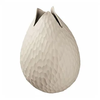 Asa Selection Vase Yoko mit Relief 22 cm Keramik Beige Creme