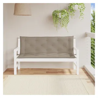 vidaXL Gartenbank-Auflagen 2 Stk. Taupe 150x50x7 cm Oxford-Gewebe