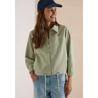 Cecil 3/4-Arm Jacke mit Brusttaschen und Zipper raw matcha lime M