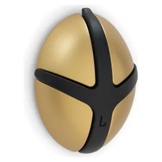 Spinder Design Garderobenhaken ''Tick'' in Gold - (B)7,5 x (H)9,5 x (T)3,5 cm