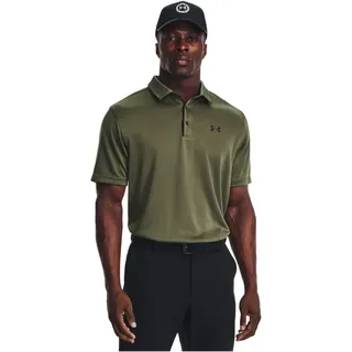UNDER ARMOUR Tech Poloshirt Herren 390 - marine od green/black L/T