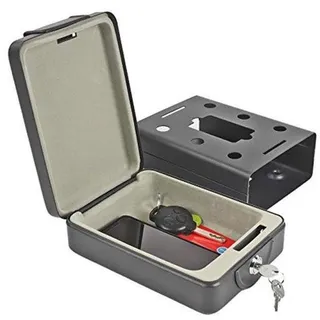 Mobile Sicherheitsbox für Wohnwagen und Camper - Spardose mit Schlüssel - 15 cm breit