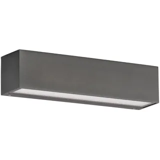 CMD Außenwandleuchte Aluminium, 25 cm, IP65, 15 W, anthrazit