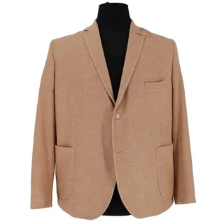 Luigi Morini Sakko Herren Jersey-Sakko Beige Meliert ? Komfortables Freizeit- & Business orange 31
