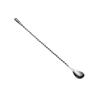 Fuchs Gastronomiebedarf Barlöffel Teardrop Metallknauf (31 cm) Edelstahl