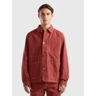 Benetton Hemdjacke in Rot - M