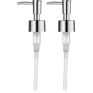 kela Seifenspenderpumpe LINA, Ersatz Seifenspenderpumpe, ABS-Kunststoff verchromt, Silber glänzend (Packung mit 2)