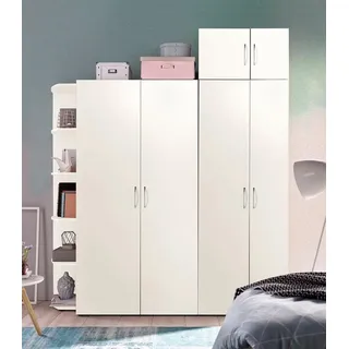WIMEX Drehtürenschrank Multiraumkonzept 30 x 185 x 54 cm Weiß