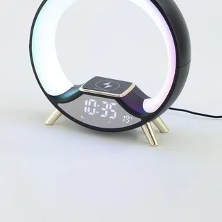 Dimmbare Nachttischlampe Tragbare Nachtlicht USB Aufladbar Schreibtischlampe Bluetooth-Lautsprecher LED Tischleuchte Wecker mit Musik Schlafzimmerlampe Einschlafmusik Lamp Home Office Gadgets