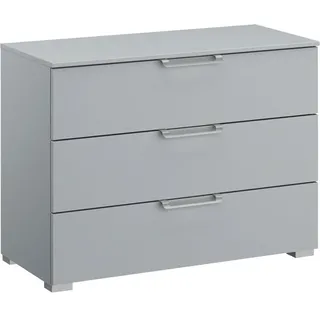 Novel Kommode, Hellgrau, Kunststoff, 3 Schublade(n) Schubladen, 80x61x42 cm, Blauer Engel, Goldenes M, BQ - Bündnis für Qualität, Made in Germany, Typenauswahl, Beimöbel erhältlich, stehend, in verschiedenen Größen Holzdekoren erhältlich, Wohnzimmer, Kommoden & Sideboards, Kommoden