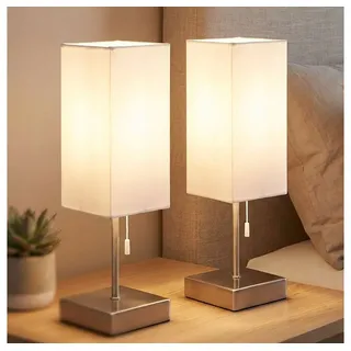 RL Tischlampe Silber 2 St.