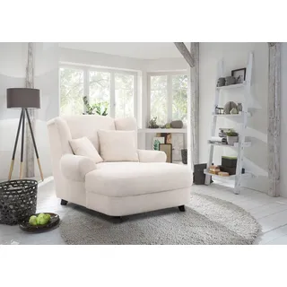 OTTO home XXL-Sessel Oase Polyester 120 x 101 x 142 cm Beige mit 2 Zierkissen