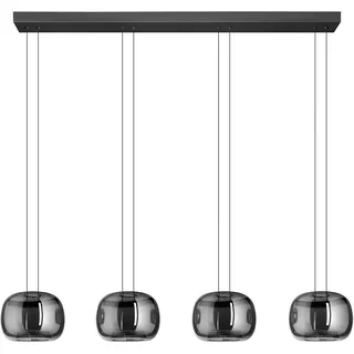EGLO HORTUNAS 4-flg. LED 126 cm schwarz Stahl