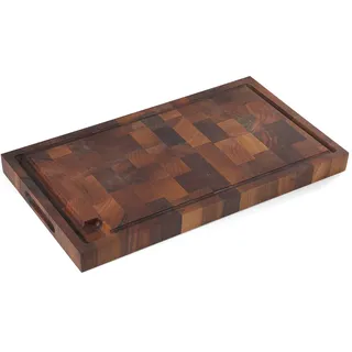 Zassenhaus Schneidebrett mit Saftrille und integrierten Griffen, 53,3 x 30,5 x 4,1 cm