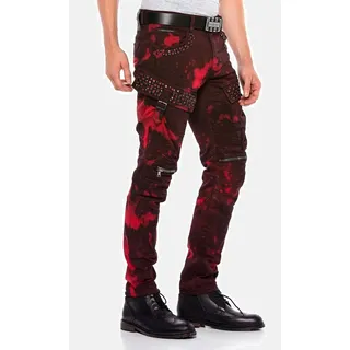 Cipo & Baxx Straight Fit Rot 31/34