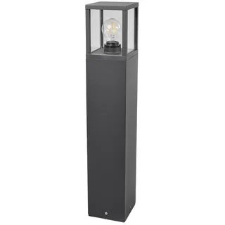 Lucande Wegeleuchte/Pollerleuchte, spritzwassergeschützt IP54 Aussenleuchte 65 cm 1x E27 max. 15W ohne Leuchtmittel Außenleuchte Garten Hof