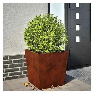 vidaXL Pflanzkübel 50 x 50 x 50 cm Cortenstahl