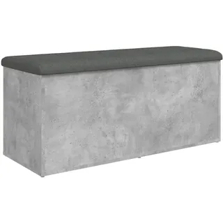 vidaXL Sitzbank mit Stauraum Betongrau 102 x 42 x 45 cm