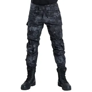 YuanDian Herren Taktisch Camouflage Hose Militär Outdoor Multi-Taschen Atmungsaktiv Wasserdicht Armee Kampf Camo Trekking Jagd Wandern Camping Cargo Arbeit Hose - 28