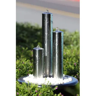 Köhko Springbrunnen 22005 aus gebürstetem Edelstahl mit LED