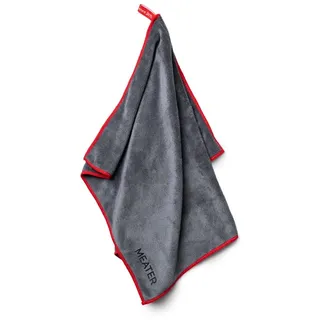MEATER Mikrofaser-Handtuch für Küche und Grill, Grau und Rot, 59,7 x 39,6 cm, wiederverwendbar