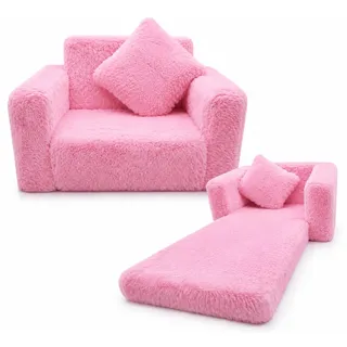 Odolplusz Kindersessel mit Liegefunktion | Mini-Sessel für Kinderzimmer | Kinderstuhl Relaxsessel Kuschelsessel (Rosa), Ergonomisch, Entspannen