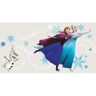 RoomMates RM - Disney Frozen Anna, ELSA & Olaf mit Alphabet Wandtattoo, PVC, bunt, 48 x 13 x 2.5 cm