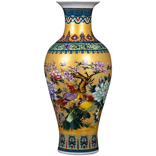 Wddwymll Traditionelle Chinesische Porzellan-Vase, Wand-Keramik, Vintage Ming-Stil für Heimdekoration
