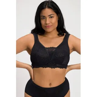 Ulla Popken Bügelloser BH Bralette Spitze schwarz 100D