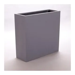 Elegant Einrichten Pflanzkübel Pflanzkübel Fiberglas Raumteiler Rechteckig 84x30x80cm Grau (1 St) grau