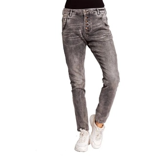 Zhrill Damen Boyfriend Jeans AMY in Grey | Gr.: 26